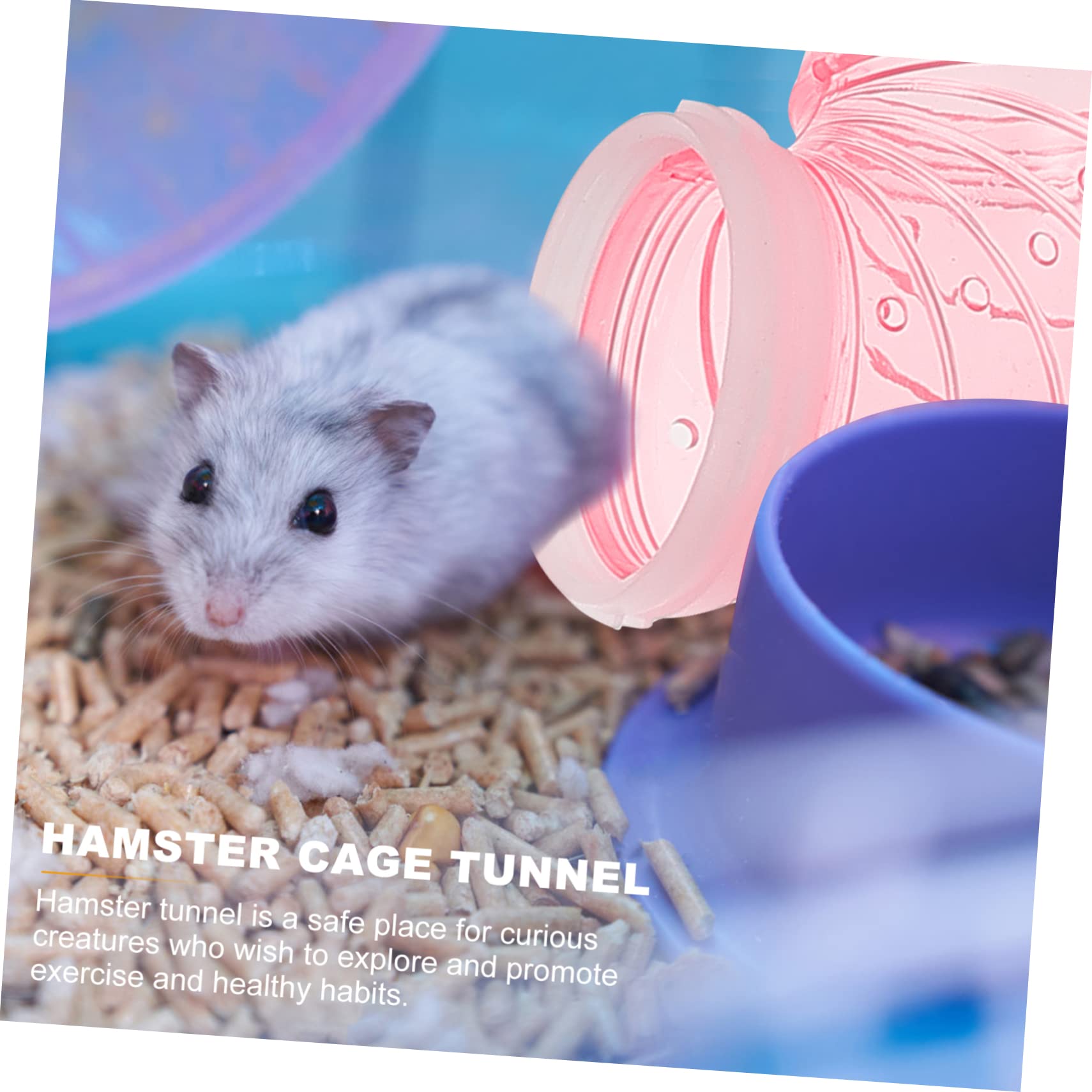 Hamsterverbindungstunnel aus Kunststoff, 12 Stück Rosa Selbstgemacht