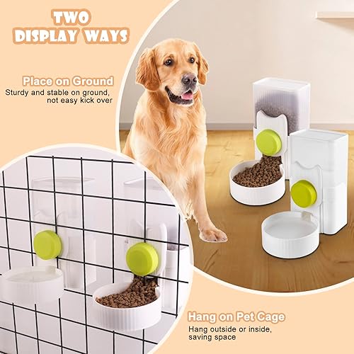 Miniatura 3 de Dispensador automático de agua para mascotas, con sifón automático de capacidad de 1 litro, dispensador de agua colgante para perros y gatos,