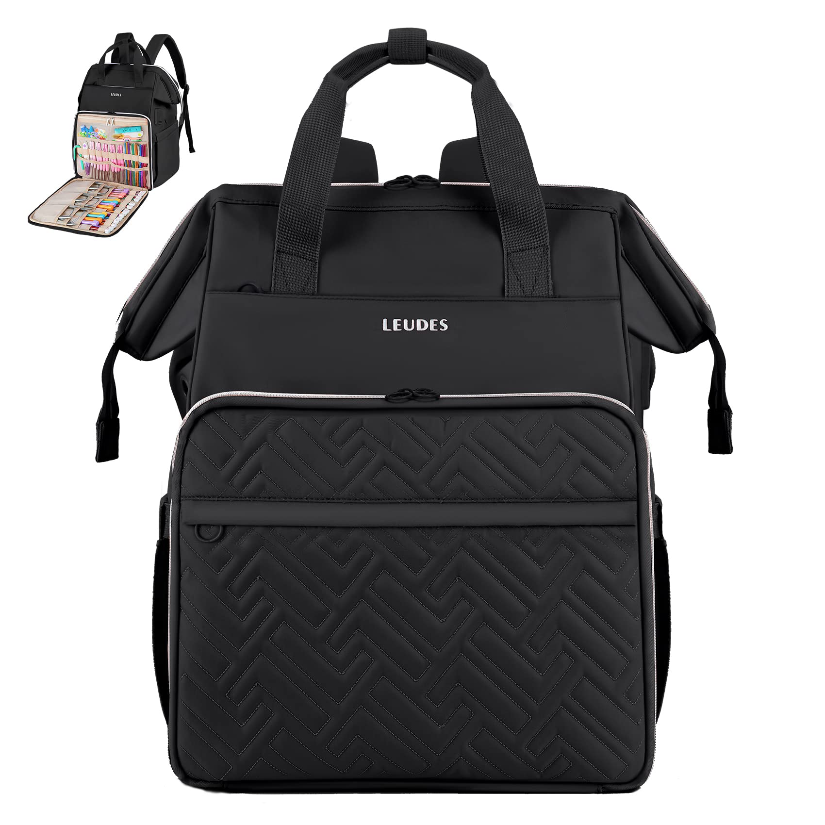 Leudes Knitting Bag Backpack - Image 2