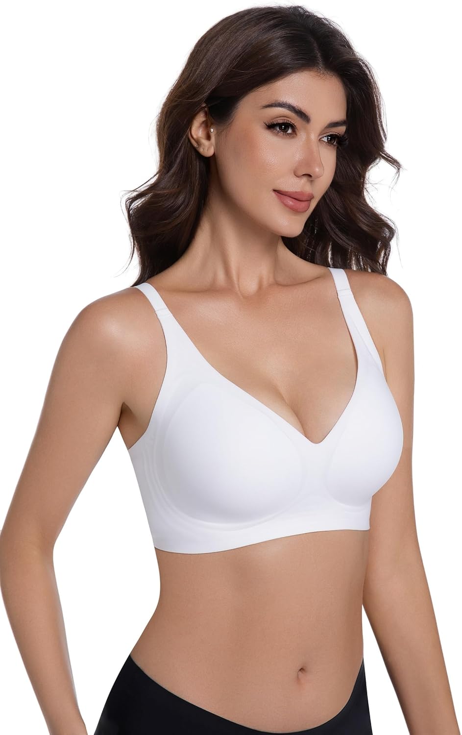 Jelly Bras for Women Seamless Deep V Bralette Wireless Bra Comfortable with Support and Lift no Underwire - Image 6