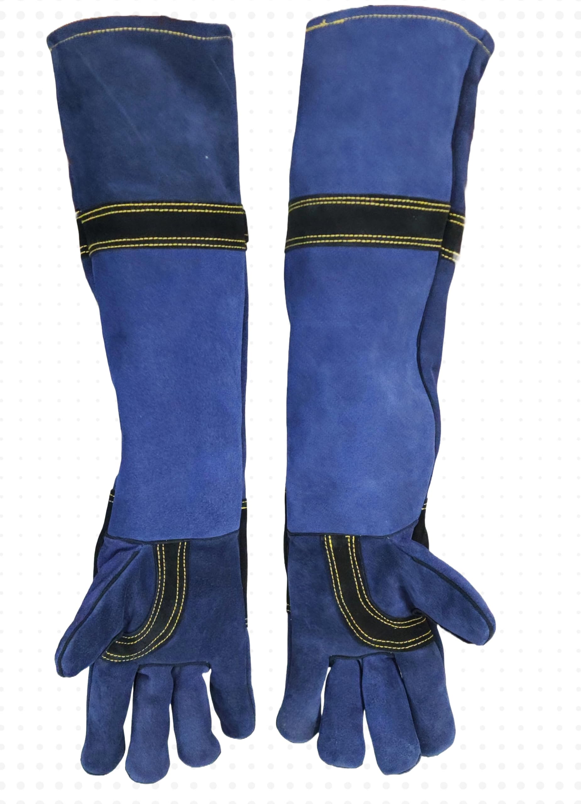 HANMECH Leather Gloves - Multi-Purpose Protection for Snake Bite, Welding, Dog Bite, Gardening, Sharp Edges, Honey Bee, and Heat Resistance Size - 24 Inches-picture-10