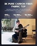 Donner 38" Carbon X Wood Acoustic Guitar Beginner & Intermediate Learner Kits - Carbon Fiber Top, Wooden Body, Durable Solid Guitar with Case, Strap, Steel-String, RISING-G1 (Satin, Brown)