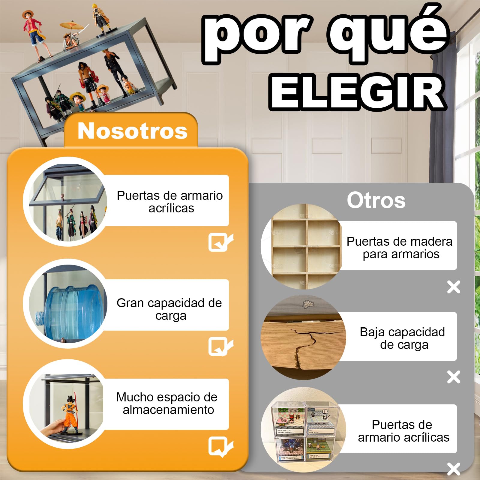 80x33x106cm Vitrina De Coleccionista, 4 Capa Vitrinas De Cristal, Vitrina Expositora para Colecciones Fácil De Limpiar para Figuras Coleccionables, Negro/Transparente por Tres Lados
