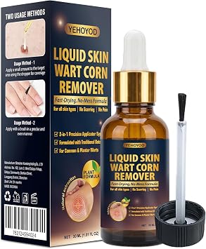 Skin Tag Remover & Wart Remover Liquid 30ml, Liquid Skin Wart & Corn Remover with Precision Applicator, Fast-Drying Plant Formula for Common & Plantar Warts, Skin Tag and Corn Care for All Skin Types3