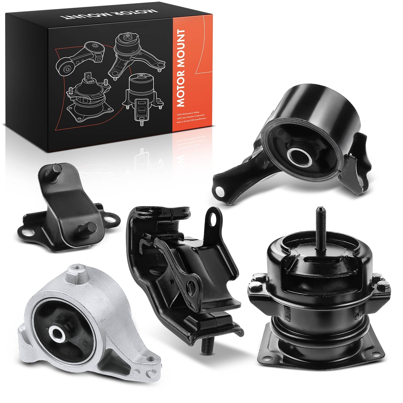 Frankberg 3 supporti motore + 2 supporti cambio 50805S87A80 | Compatibile con: Pilot