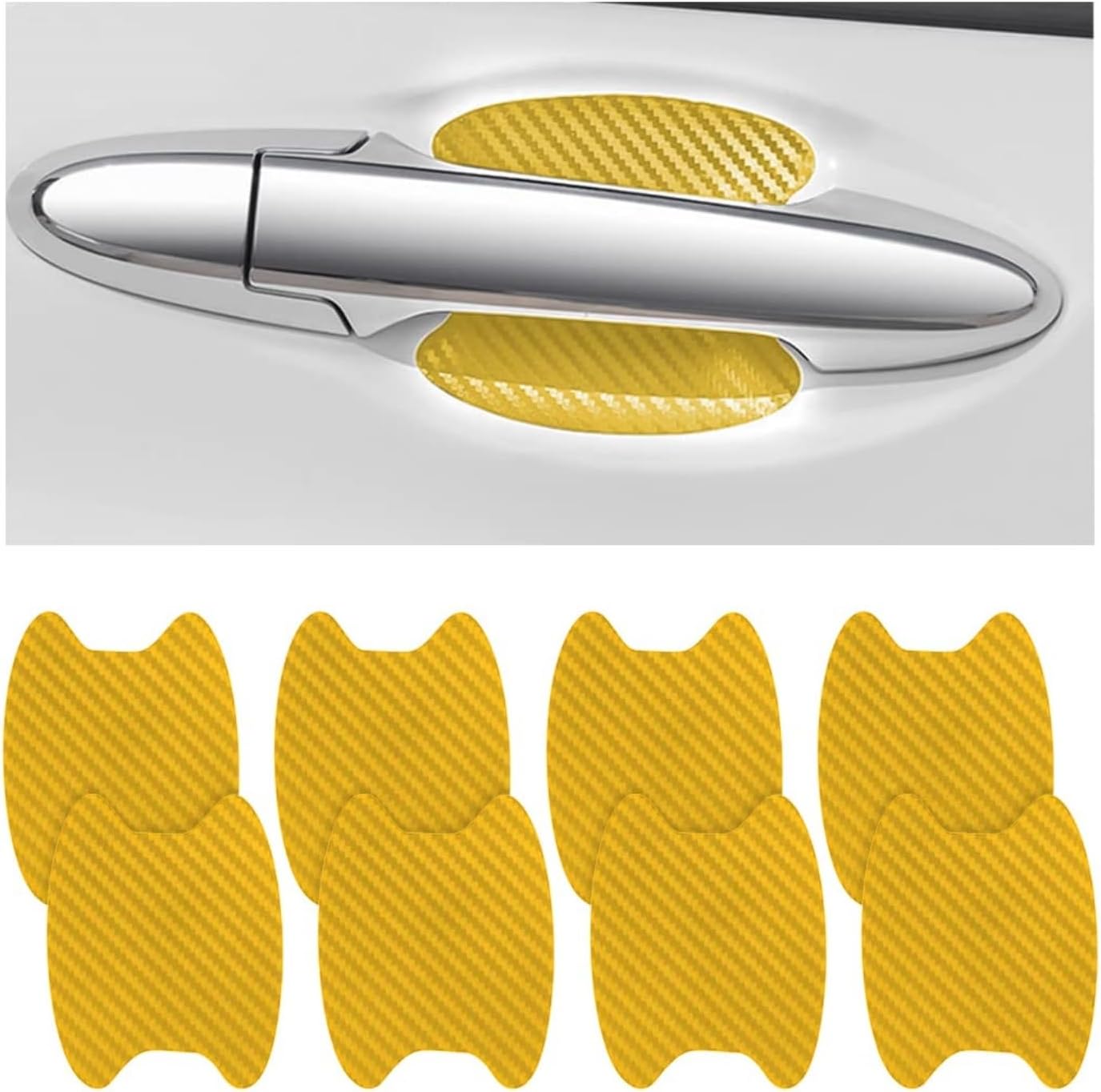 8PCS Car Door Handle Protective Film, for CRV CR-V MK4 2012-2016, Car Door Handle Anti-Scratch Covers, Auto Door Cup Protective Sticker,E