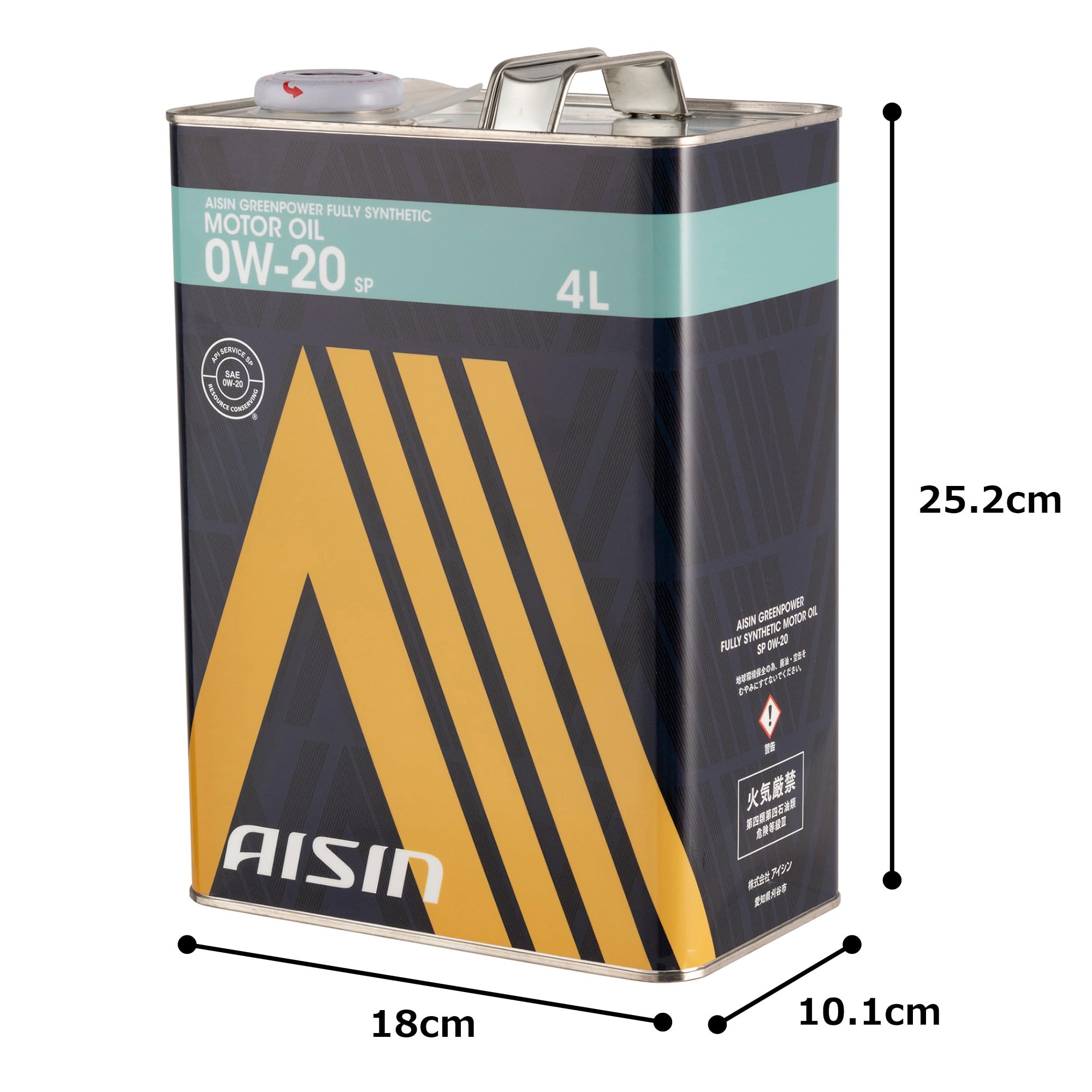 Amazon | アイシン AISIN ガソリン車用 エンジンオイル 0W-20 内容量