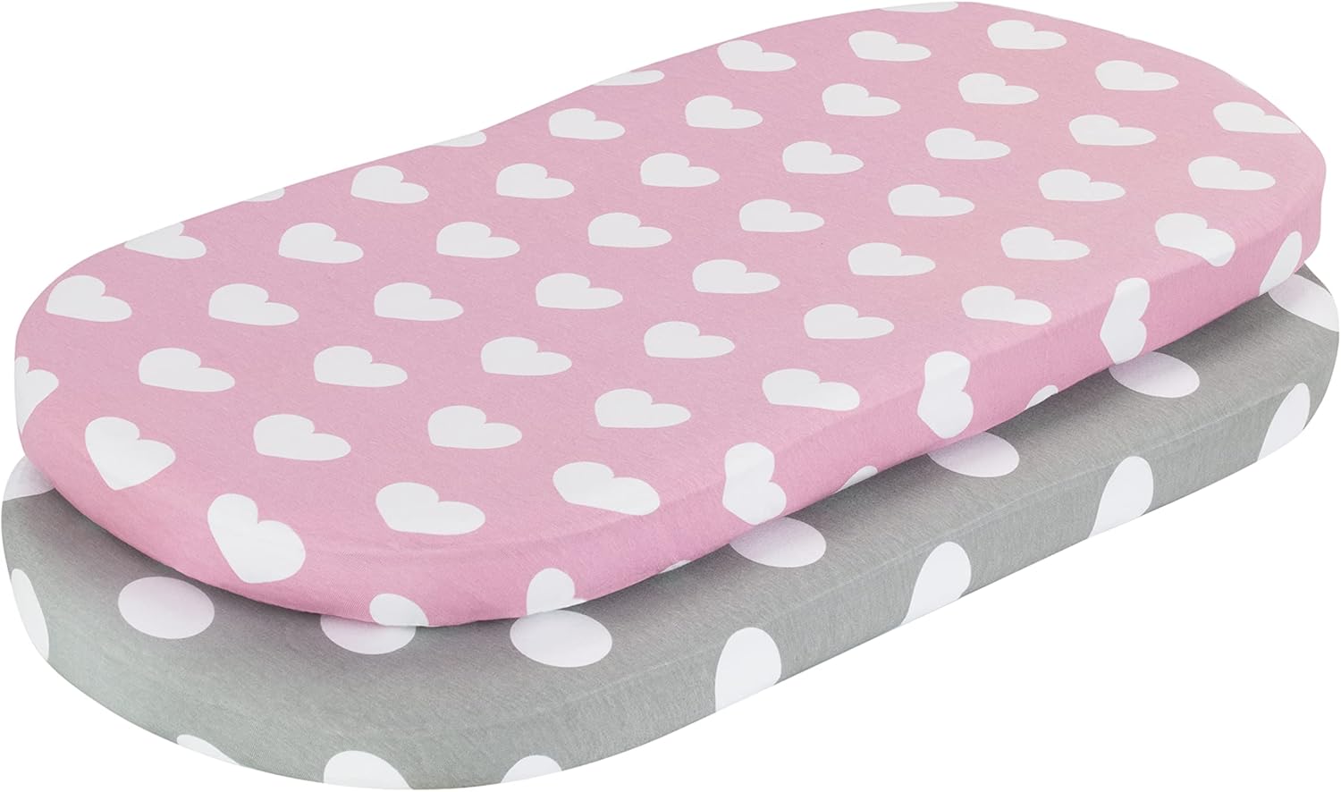 2Pack Sheets 100 Cotton Jersey Knit Hearts and