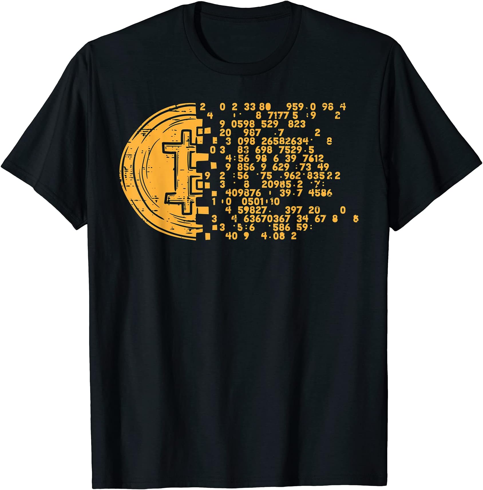 Bitcoin Shirts BTC Crypto Men Women Kids GiftsBitcoin Coin Numbers BTC Crypto Cryptocurrency Miner Trader T-ShirtOEKO-TEX STANDARD 100