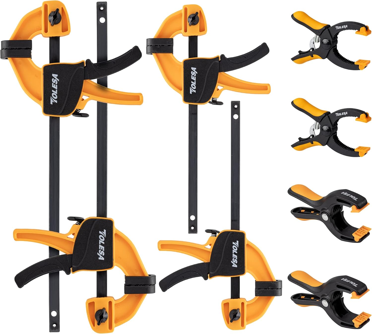 TOLESA Bar Clamps for Woodworking 200N Load Limit Light