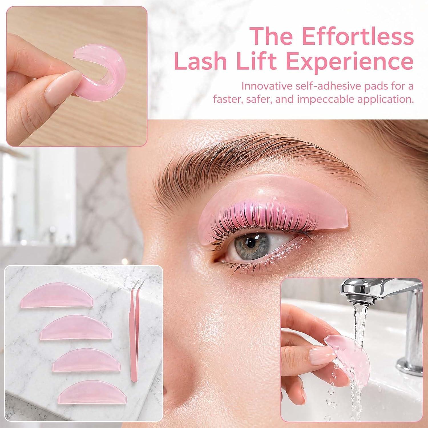 Eyelash Lifting Pads, 2 Pairs, Silicone Lash Lifting Pads, Korean Lash image 4