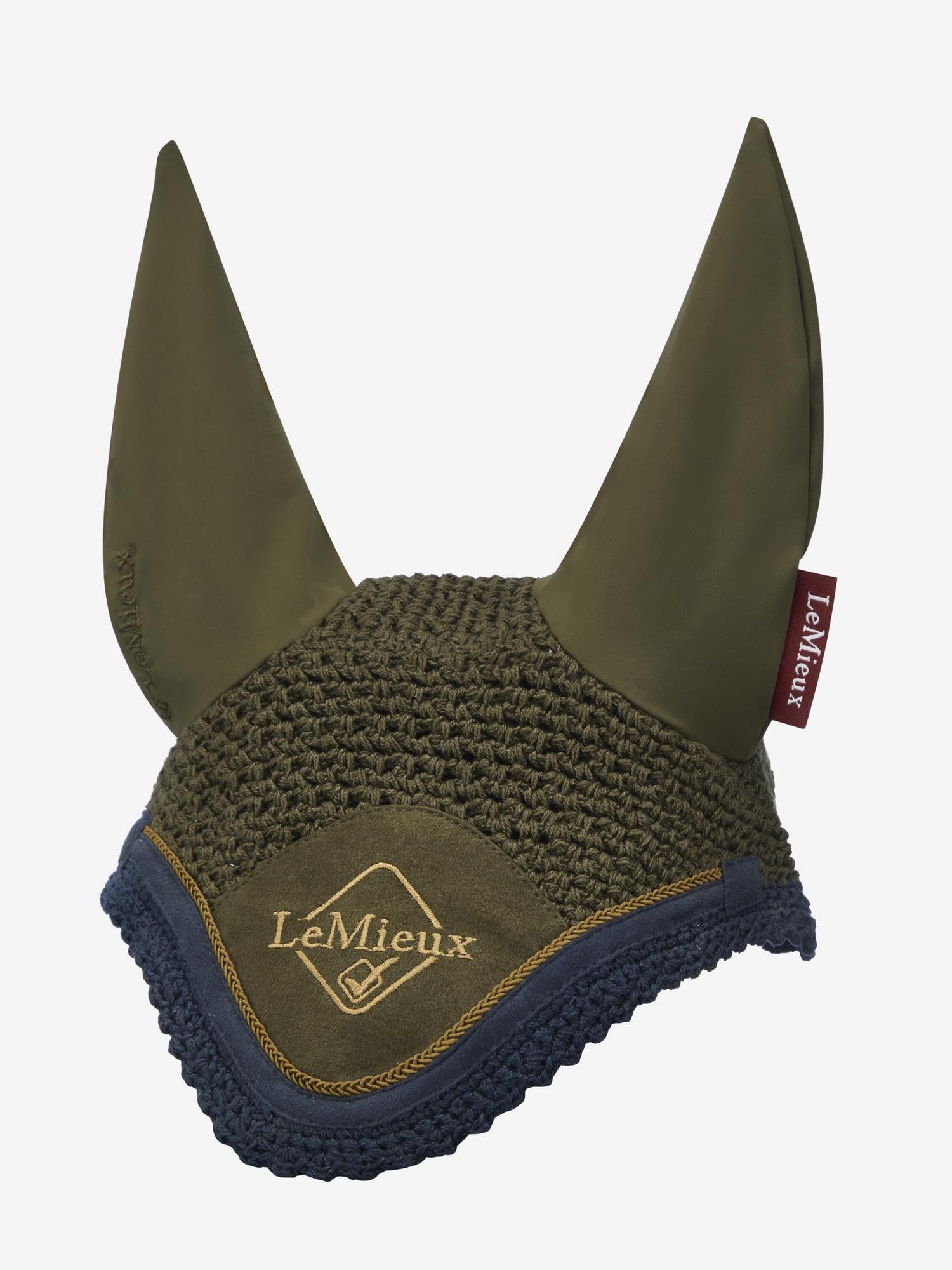 LeMieux Classic Crochet Fly Hood with Comfortable Lycra Ears - Sport Horse Wear for Competitive Rider — view 21