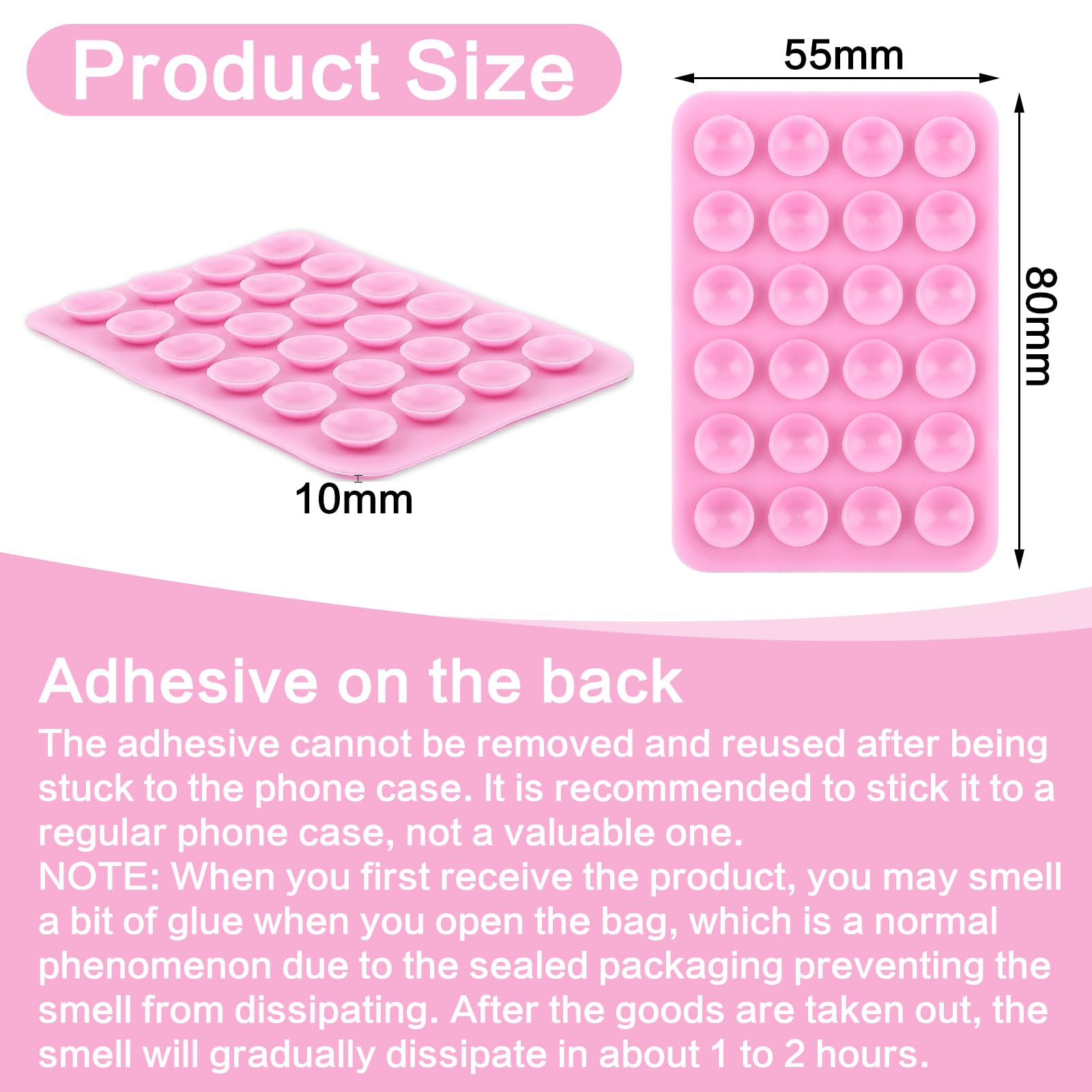 Lot De 8 Supports Ventouse Pour Téléphone – Silicone Adhésif, 24 Ventouses, Mains Libres Pour Selfie, Douche, Miroir - 12