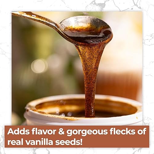 Miniatura 4 de LorAnn - Pasta orgánica pura de vainilla de Madagascar de 16 onzas (16.0 fl oz), sabor rico, semillas reales, ideal para hornear, postres, cocinar,