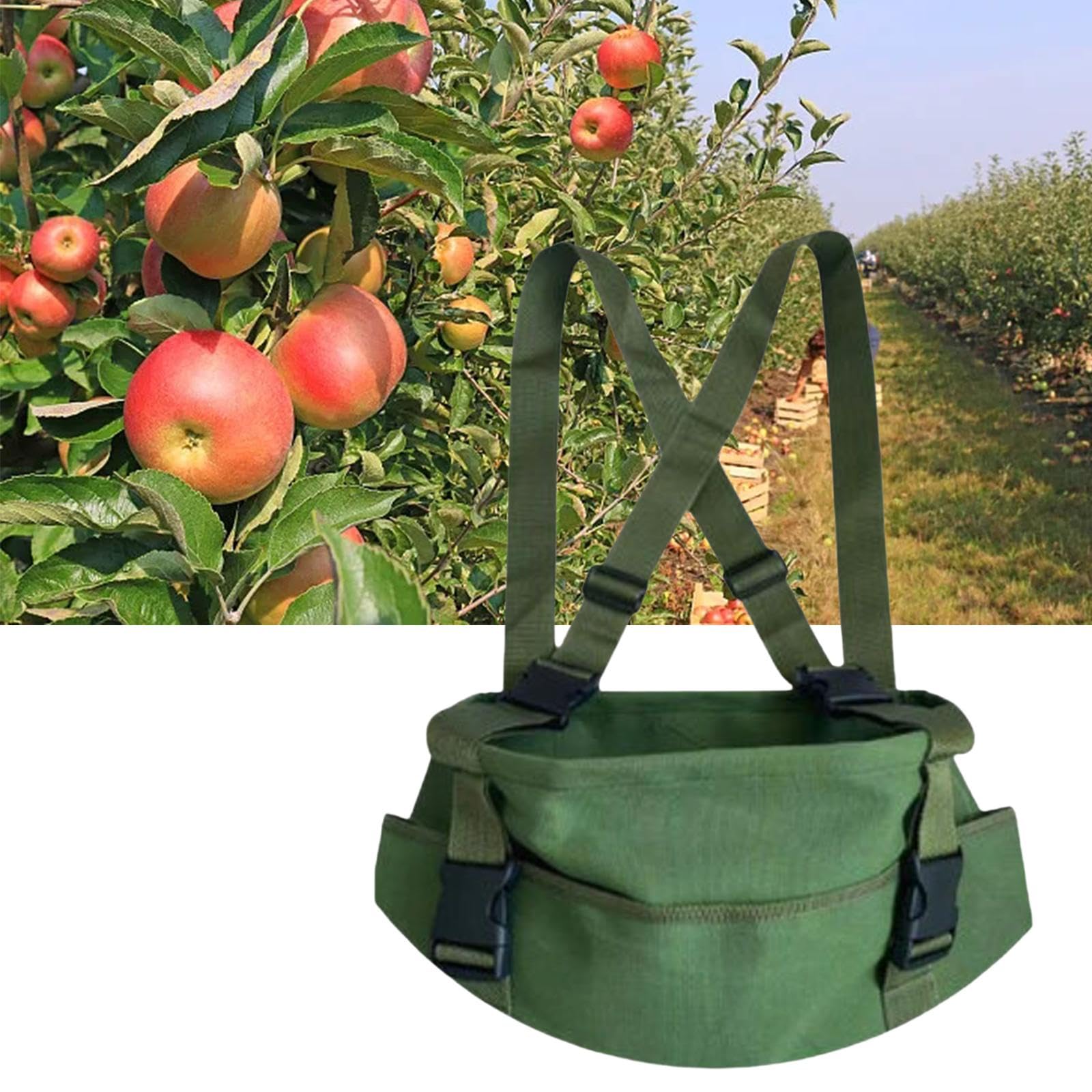 MERIGLARE Grand sac de cueillette de fruits tablier de jardin tablier de cueillette de cueillette de jardin pour aides agricoles