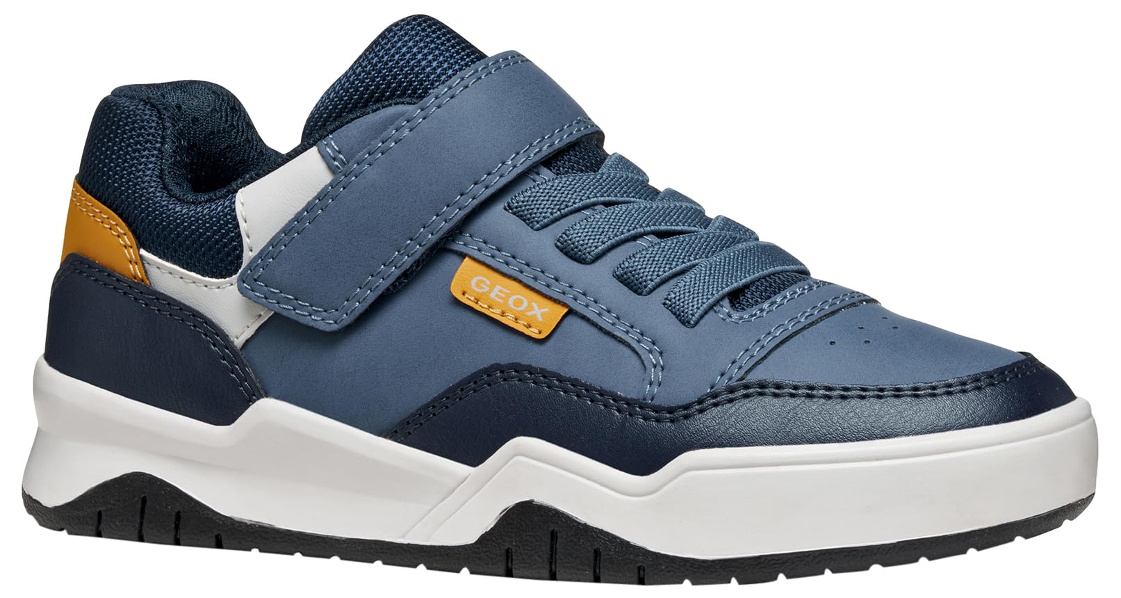 Geox J Perth BOY Sneaker, AVIO/Grey, 3 UK