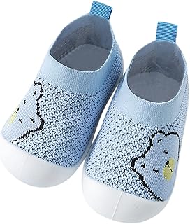 Sapatos infantis infantis recém-nascidos meninos meninas sapatos bonitos de desenho animado animais malha respirável primeira caminhada sapatos meias
