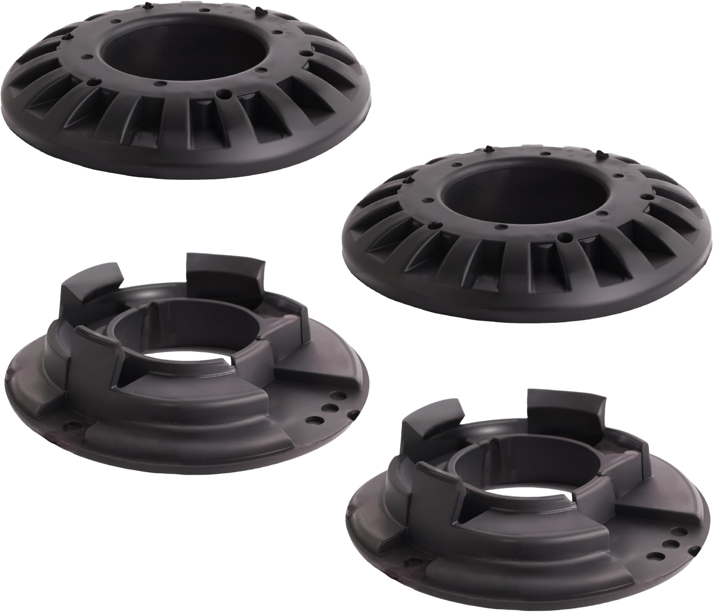 4 PCS Rear Upper and Lower Coil Spring Insulator Kit Compatible with Jeep Grand Cherokee 1999-2004 Spring Isolator Kit Rubber Set Repacle for 52088346AB 52088402AB