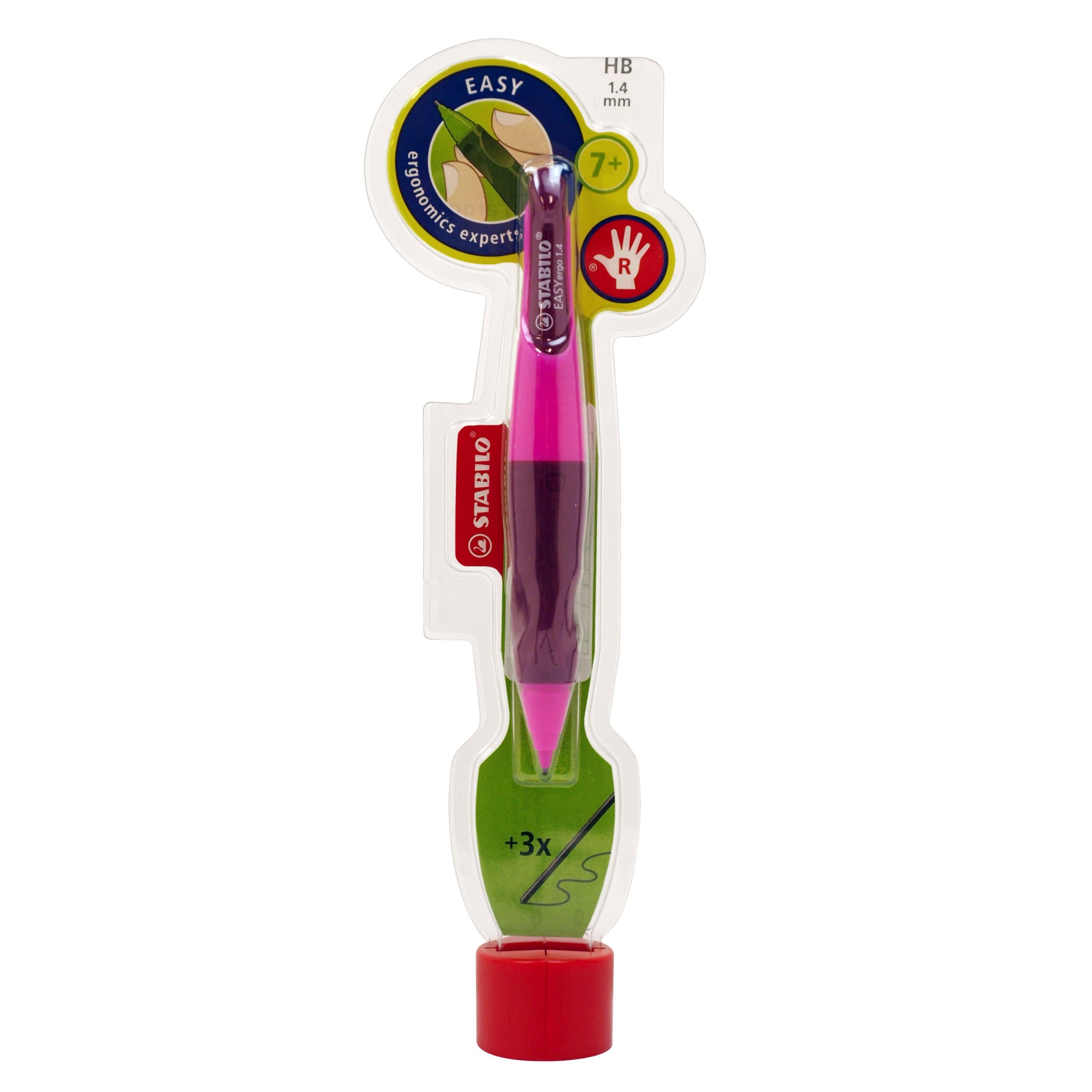 Stabilo 7882/1 – 1HB – Portaminas, EASYergo 1.4 para asas rosa