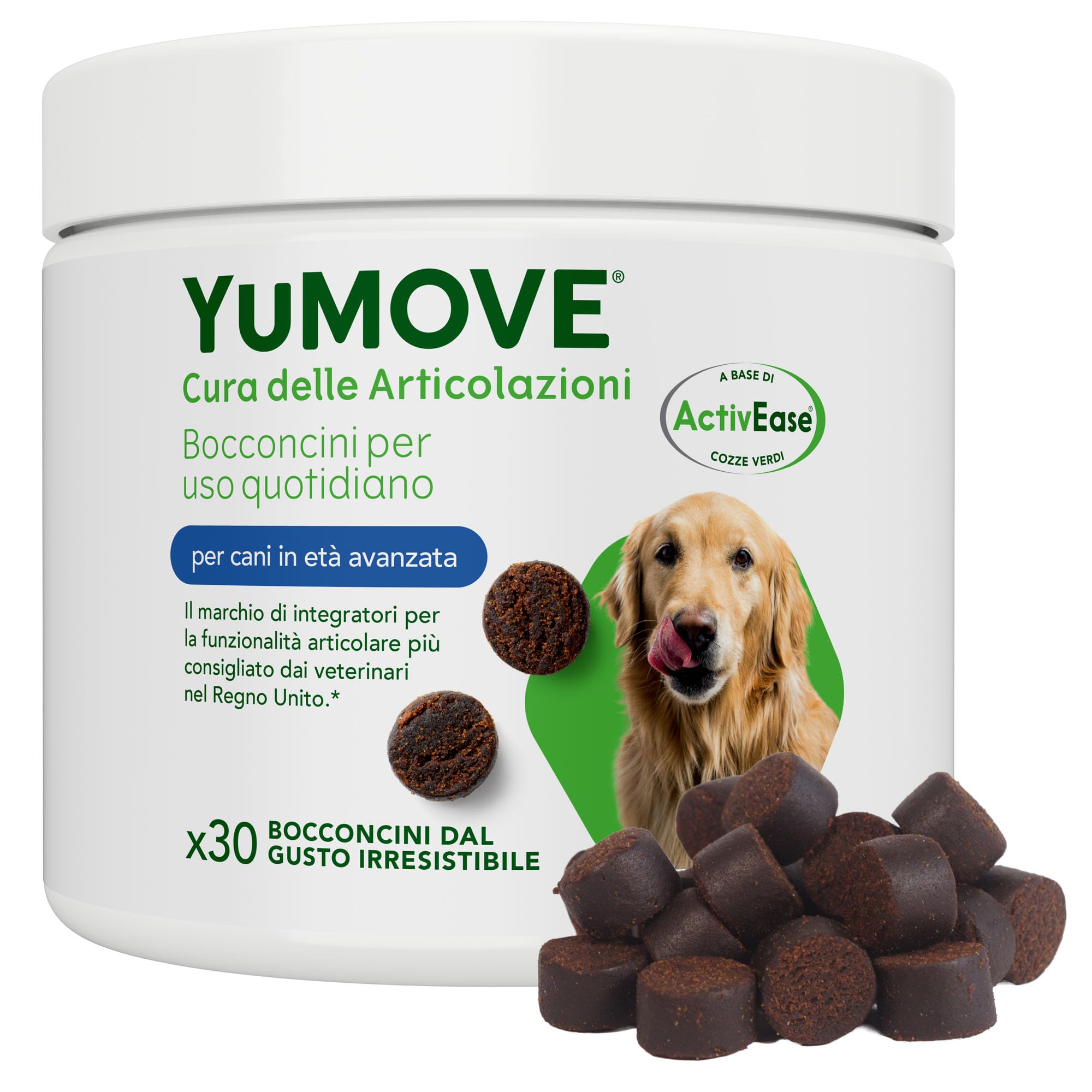 Yumove Integratore Articolazioni Cane Senior 8+ – 30 Bocconcini ActivEase