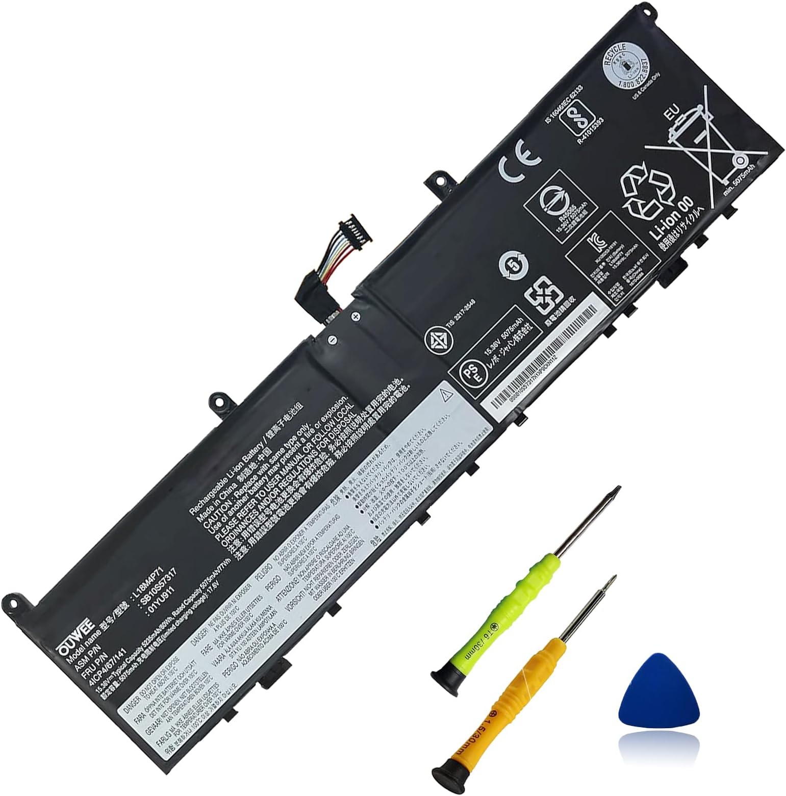 Batteria Per Lenovo L17C4P72 80Wh Compatibile Con ThinkPad P1 Gen 1 Type 20MD - Foto 10