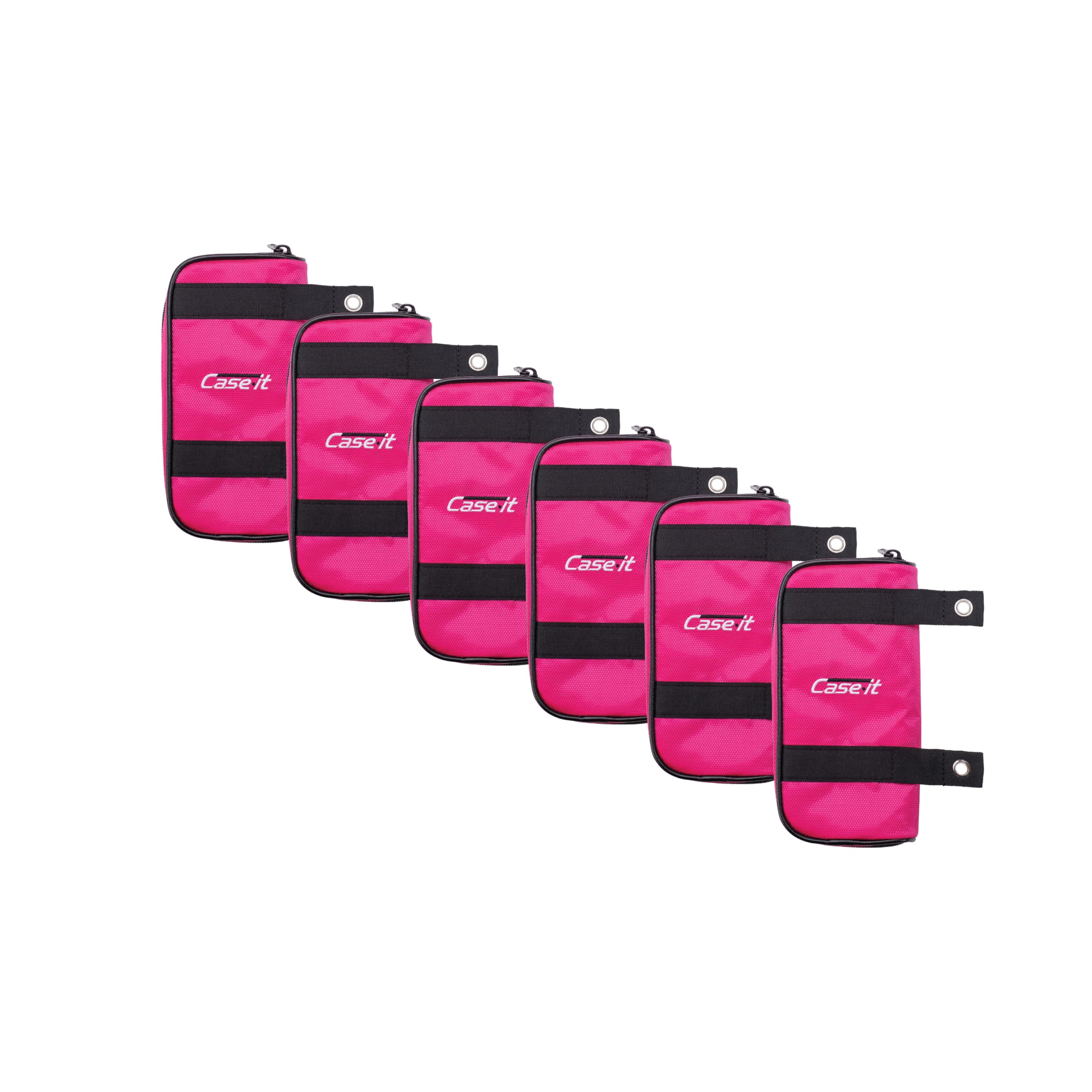 Case it Pencil Case | 6-Pack | PLP-150-CLR Pink