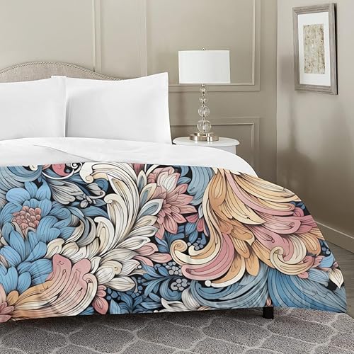 Miniatura 2 de Juego de edredón bohemio para cama doble, 3 piezas, varios tamaños, suave y transpirable, cremallera oculta duradera, lavado de alta densidad,