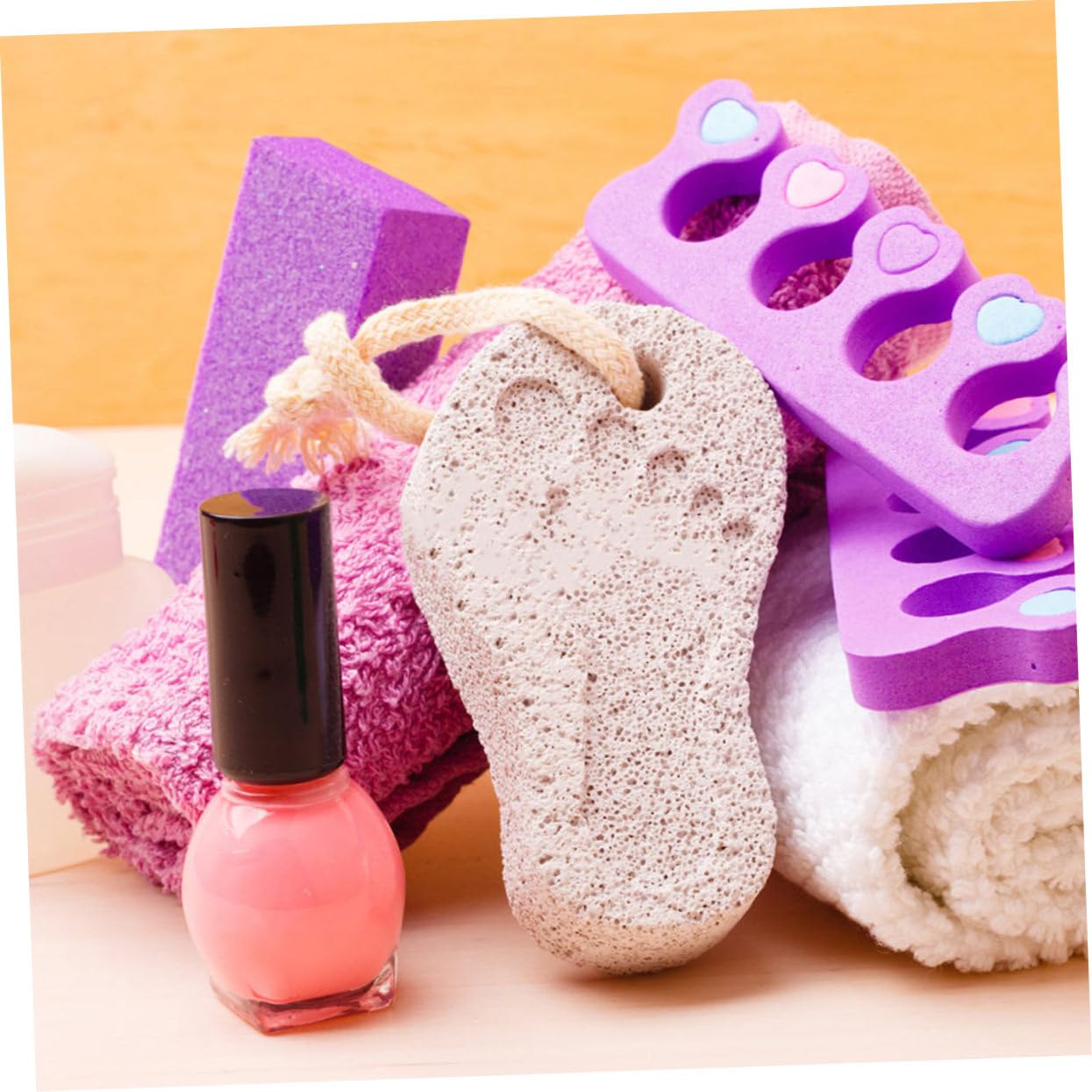 Healvian 45pezzi Pietre Per Pedicure Pu Rimuovi La Morta Strumenti Per Dei Piedi Massaggio e Relax Lavabili e Riutilizzabili