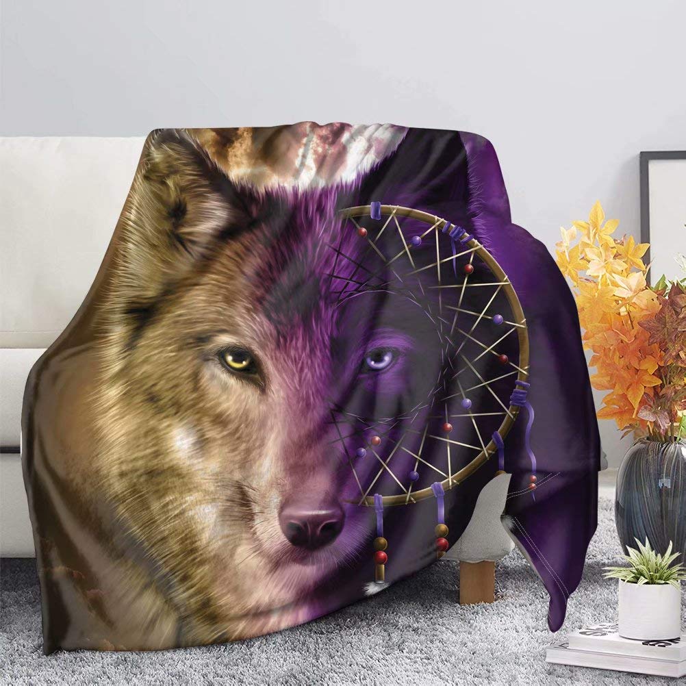 Chaqlin Traumfänger-Decke – Wendbare Fleece-Decke, 177,8x137,2 Cm, Superweich, Für Couch, Bett & Reisen
