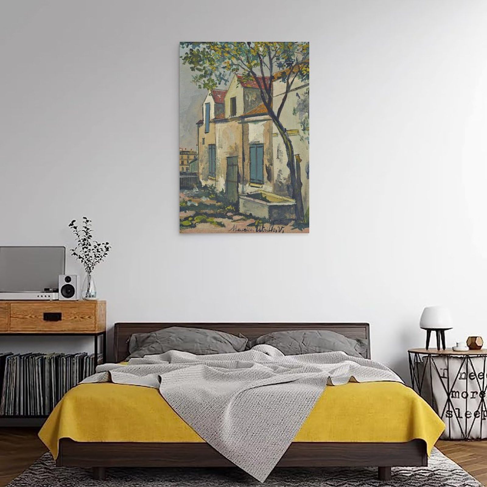The Debray Farm in Montmartre, Paris by Maurice Utrillo, Impresiones en Lienzo Modernas, Cuadros Decorativos Para Habitaciones de Niños o Niñas, Cuadros de Pared para Salón Y Pinturas con Motivos