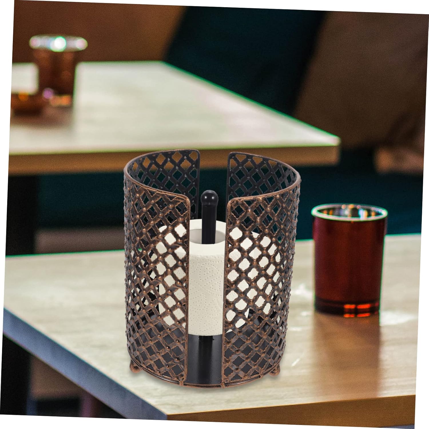 LIFKOME Toilet Paper Holder Stylish Kitchen and Bathroom Paper Towel Stand Design for Use