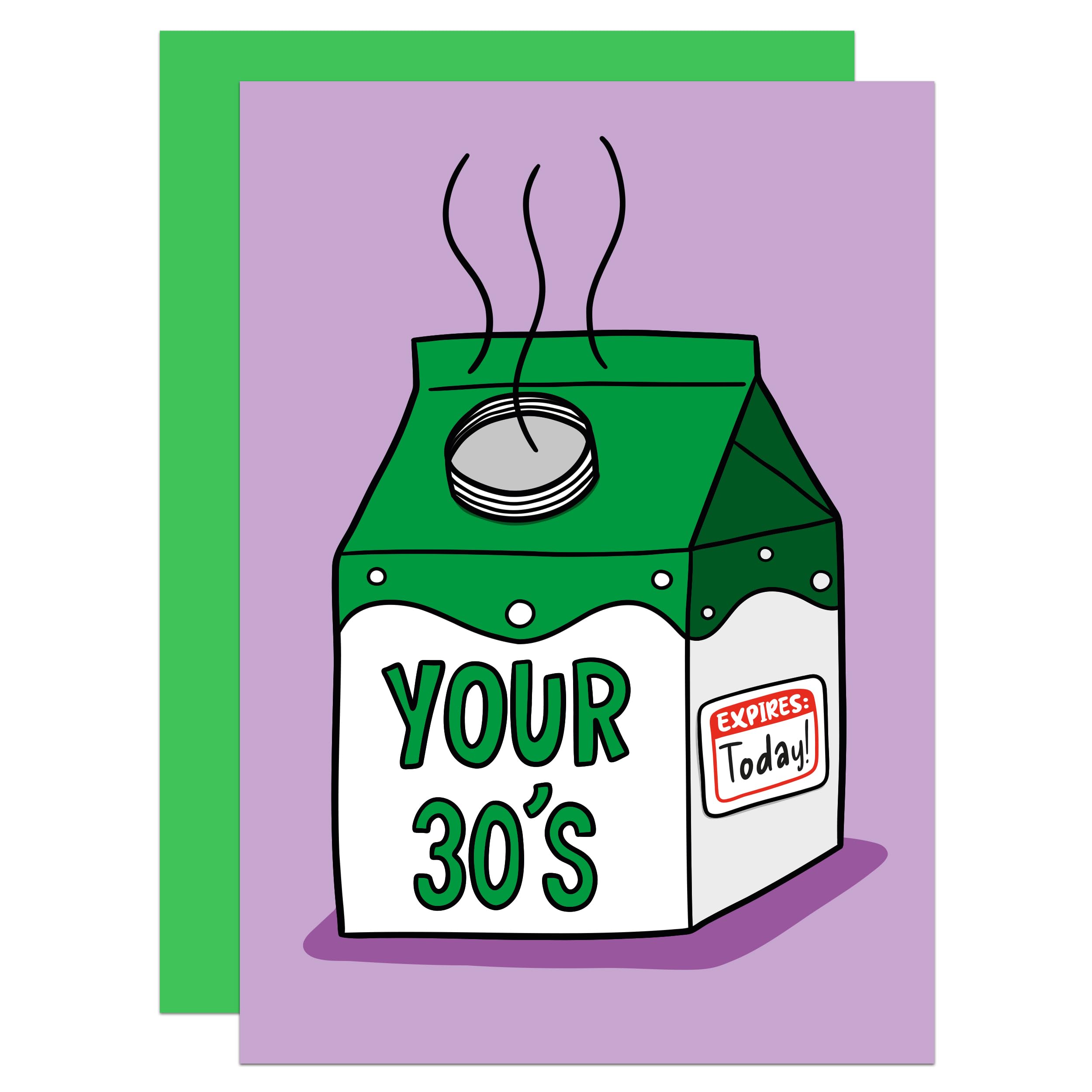40th Birthday Card, Expired Milk, Birthday, Funny, For Friend, Rude, Cheeky (30s)