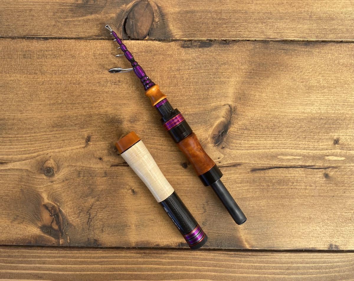 トラウトロッド テレスコロッド ウッドグリップ コンパクトロッド 渓流