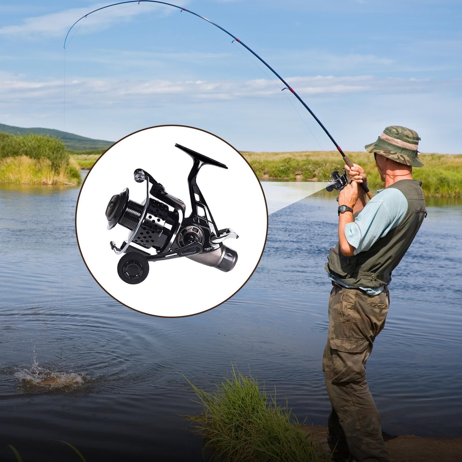 Hd Baitcaster kołowrotek multiplikatorowy, kołowrotki wędkarskie do łowienia pod lodem, wysokiej jakości wydajność, obrotowy kołowrotek przynęty karpiowe wędkarstwo morskie kołowrotek ergonomiczny