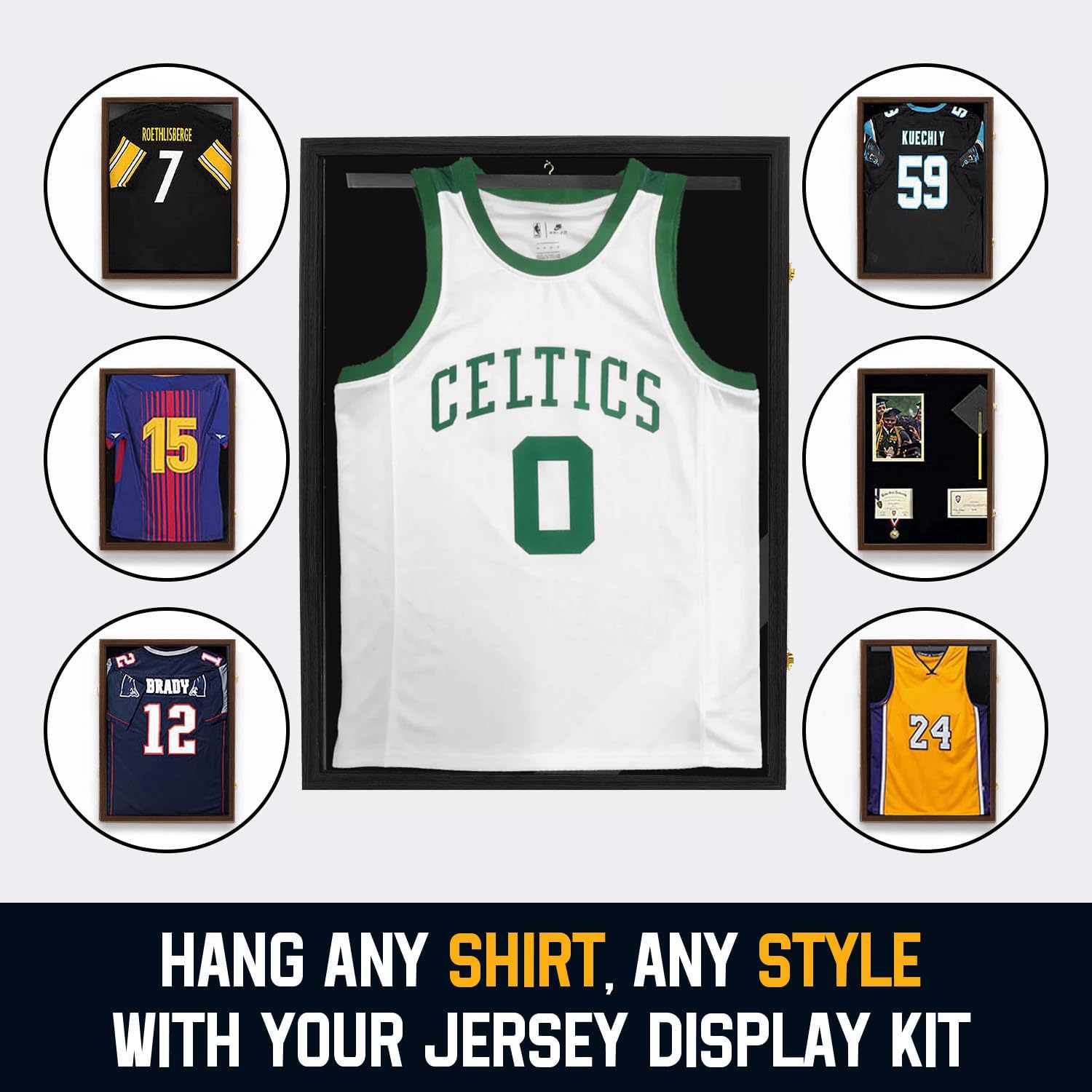 Jersey Frame Display Case ,Jersey Shadow Box with 98% UV Protective Acrylic Door for Football,Basketball,Baseball Sports Jersey (Black, 1 Pack) - Image 5