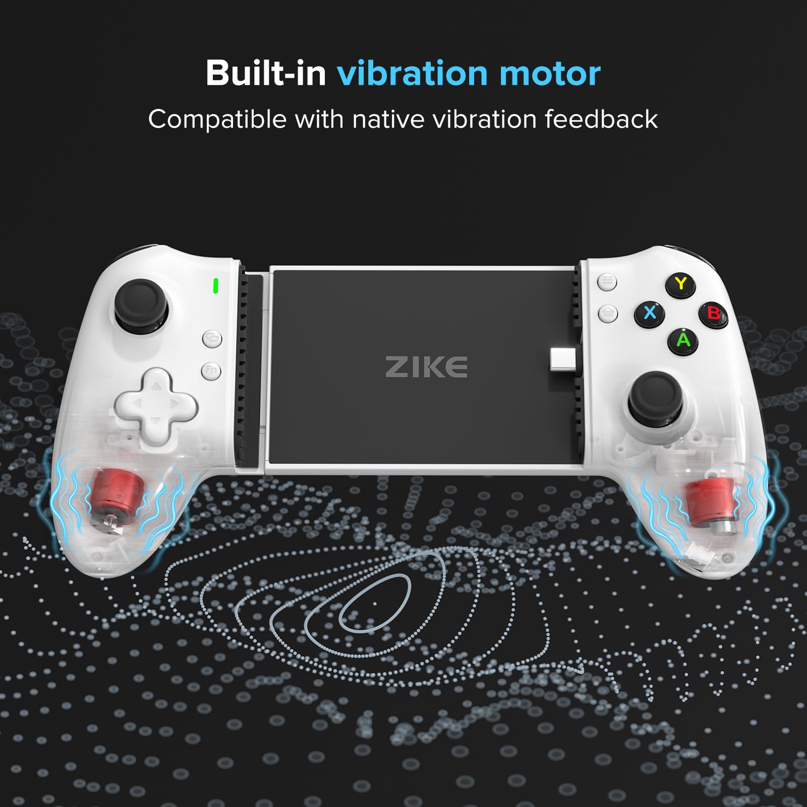 ZIKE Mando de juegos Z331 para iPhone 15/16 y Android, mando USB C con joystick y gatillo de efecto Hall, mando inalámbrico para PC, Xbox, Steam, Switch y Smartphone