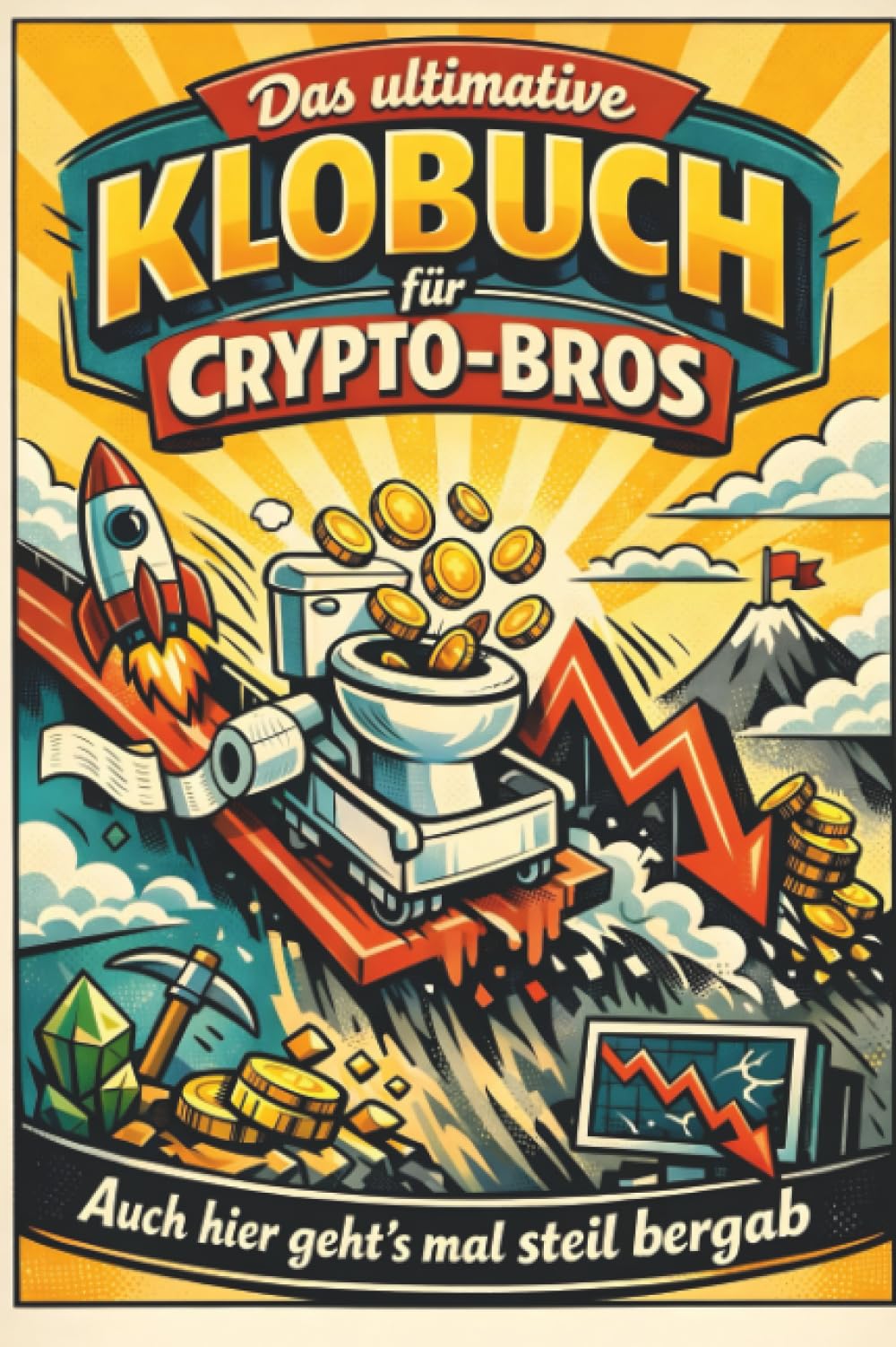 Das ultimative Klobuch für Crypto-Bros: Auch hier geht’s mal steil bergab. Lustiges Geschenk mit Lifehacks, Fun Facts und Geschichten