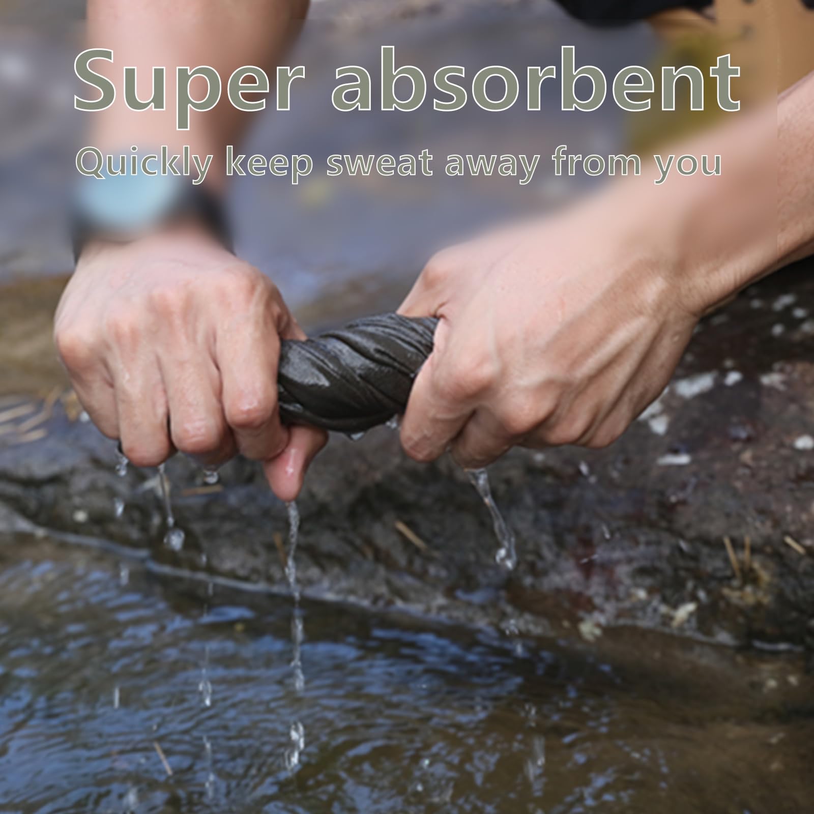 QHLhomestead Quick Dry Camping Towel, Microfiber Travel Towel 2 Pack,Fast Drying Towel Set for Camping, Beach, Gym, Sports,Hiking, Yoga & Swimming Pool, Army Green