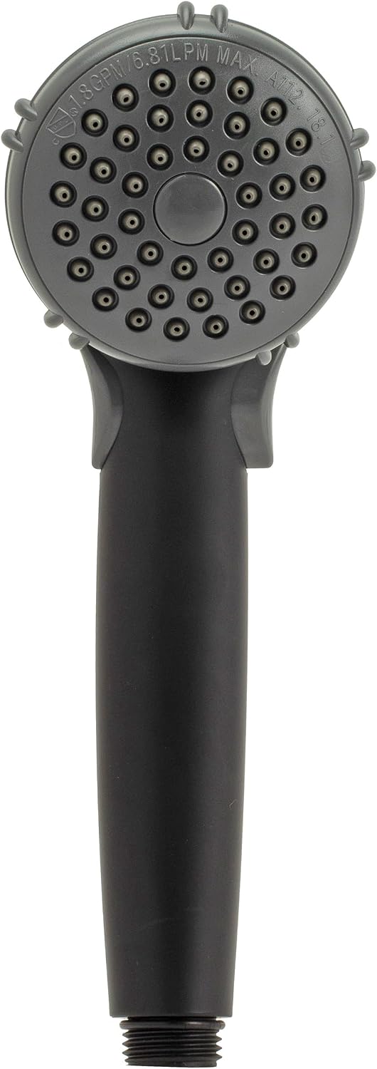 Dura Faucet DF-SA400-MB RV Hand Held Shower Wand, Water Saving Trickle Switch (Matte Black)