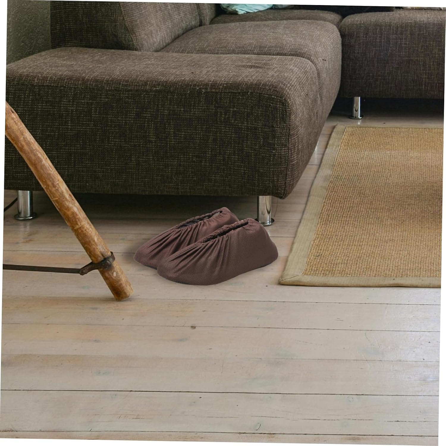 5pcs Slipper Shoe Covers Reusable Non-slip Washable Breathable Dustproof for Indoor Use for Adults