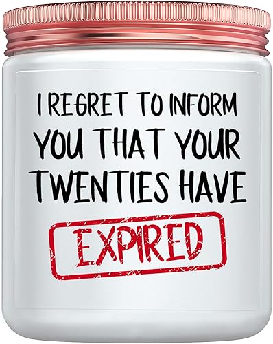 Regalos de cumpleaños número 30 para mujeres y hombres - Divertida vela de cumpleaños de 30 años