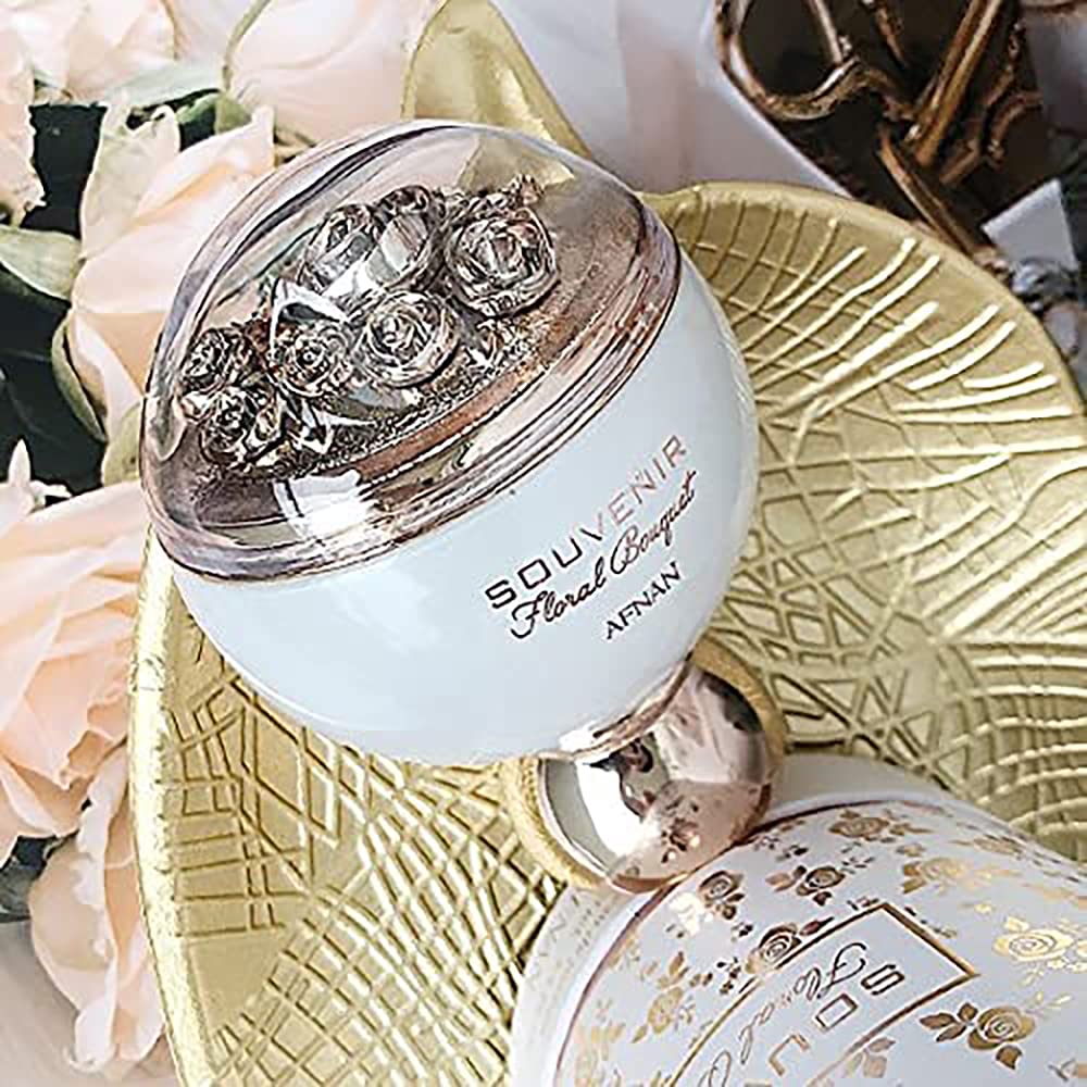 Afnan Souvenir Floral Bouquet - Vanilla Musk Amber Perfume for