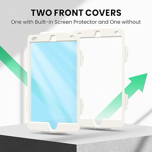 Miniatura 70 de SEYMAC Funda para iPad de 9ª/8ª/7ª generación de 10.2" 2021-2019, funda protectora resistente a prueba de golpes con protector de pantalla, soporte