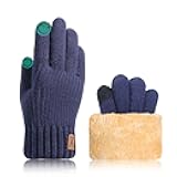 JUNRUI Winter Thermal Gloves Upgraded Touch Screen Warm Fleece Lining for Cold Weather for Men Women