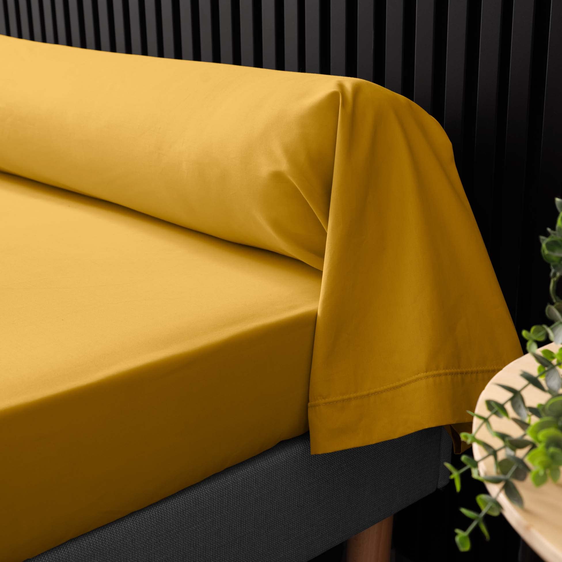 douceur d'intérieur, Percale Curry Cotton Percale Bolster Pillow Case Cushion Cover 85x185cm, 85 x 185 CM - Image 3