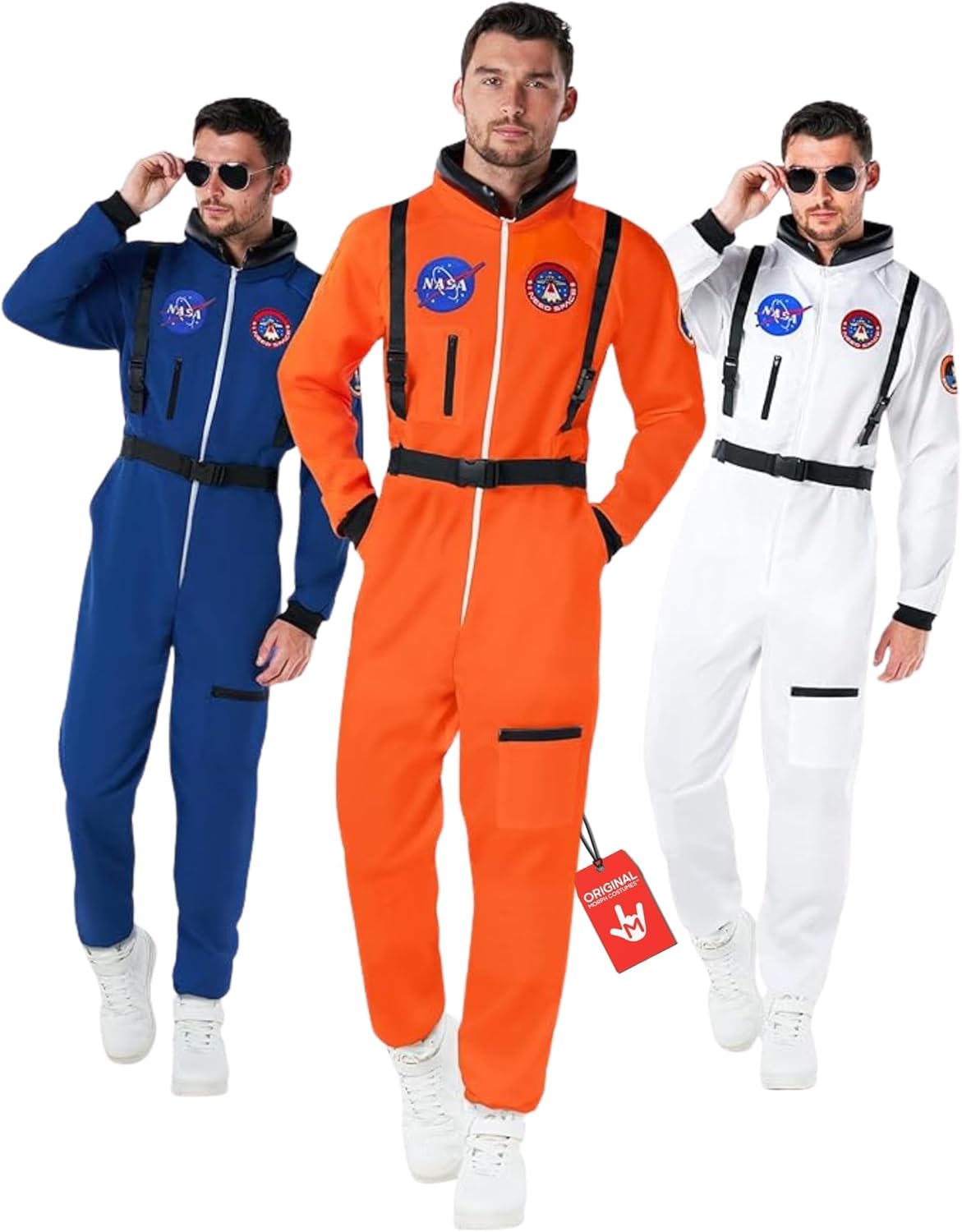 Morph Astronaut Costume Adult, Space Suit Men, Mens Halloween Costume Astronaut Suits, Nasa Costumes Adult