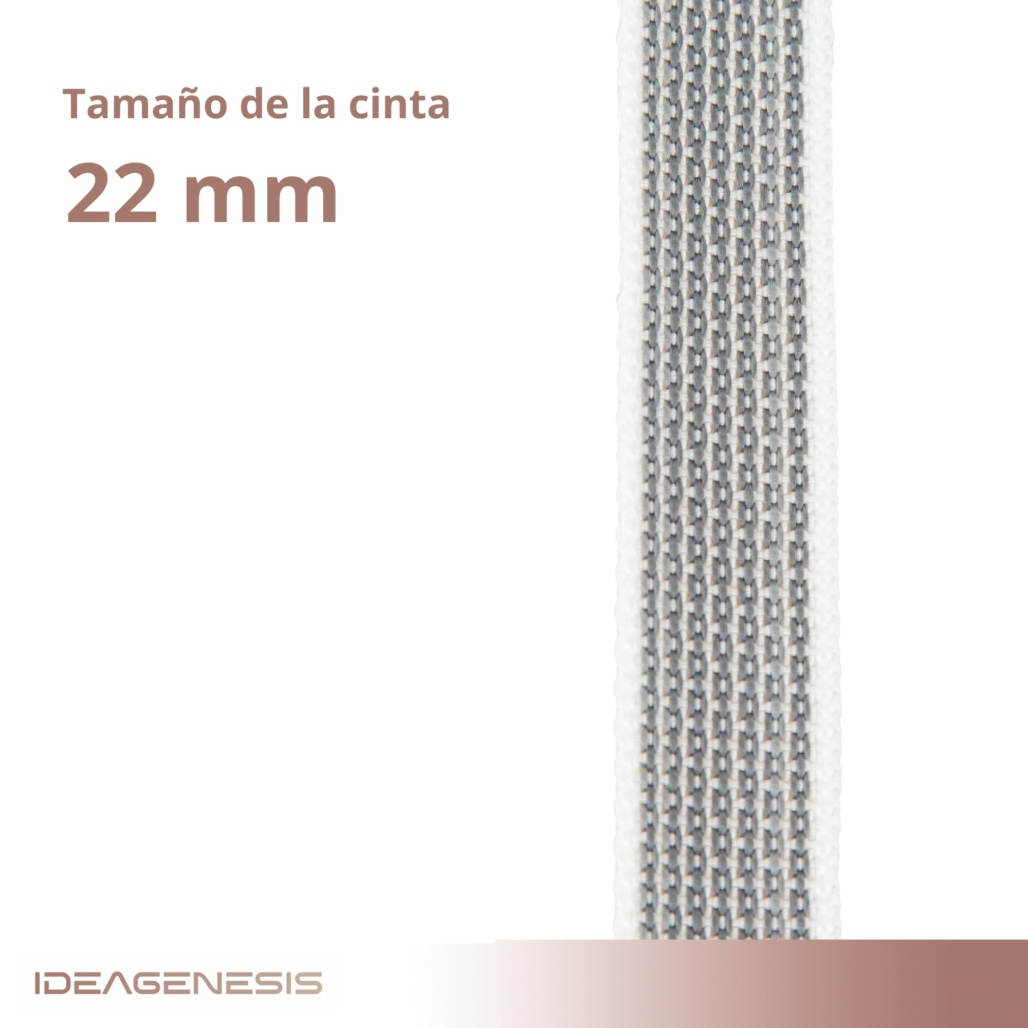 IdeaGenesis - Roller blind for installation on site and nylon tape for roller blinds, White Reversible Tape, Grande - Image 4