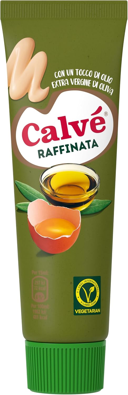 Calvé Maionese Raffinata Extra Vergine, Formato 150 ml, con Aggiunta di Olio Extravergine d'Oliva, Ideale con Carne e Verdure, Senza Glutine, Vegetariano 150ml - Immagine 1