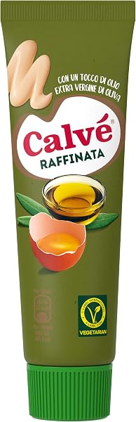 Calvé Maionese Raffinata Extra Vergine, Formato 150 ml, Maionese con Aggiunta di Olio Extravergine d'Oliva, Ideale con Carne e Verdure, Senza Glutine, Vegetariano - 1