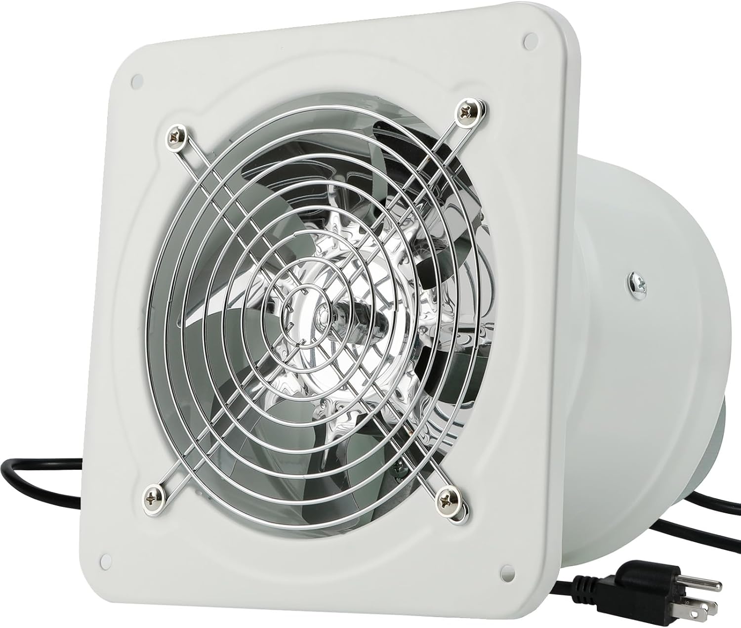 MissHoney 8 Inch Exhaust Fan 735CFM Bathroom Window Exhaust Fan Attic Vent Fan For Kitchen Extractor De Aire Para Cocina For Ceiling Basement Attic, Greenhouse, Basement 110V 80W